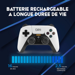 DR1TECH ShockPad II Manette Pour PS4 / PS3 Sans Fil - Gaming Controlle
