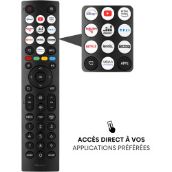 Hisense Téléviseur connecté 32 Pouces 32A4N - Full HD TV 60Hz, Mode Sport IA, Dolby Audio, VIDAA OS TV avec Youtube, Netflix