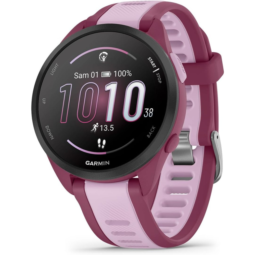 Garmin Forerunner 165, Music - Montre GPS connectée de Running avec écran AMOLED – Prune/Lilas