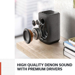 Denon Home 150 Enceinte Multiroom HiFi avec HEOS, Wi-FI, Bluetooth, USB, AirPlay 2, Audio Haute Résolution - Blanc